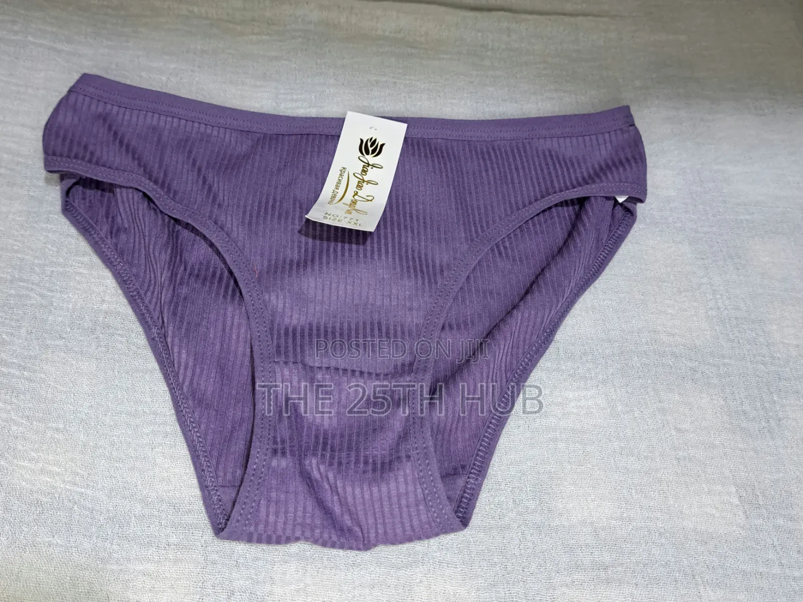 3 Piece Ribbed Cotton Panties Set (Assorted Colors)