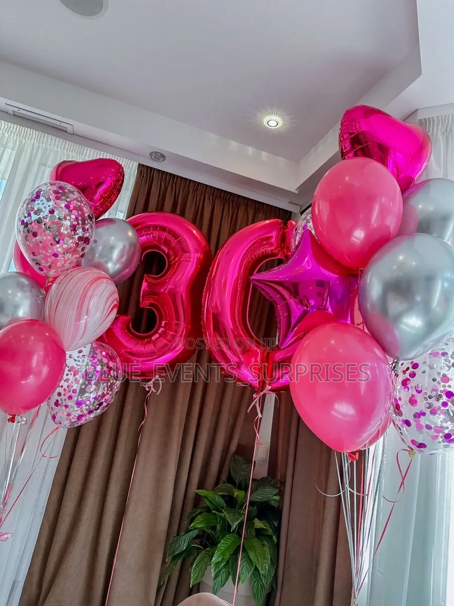 Number Helium Balloons for Birthday