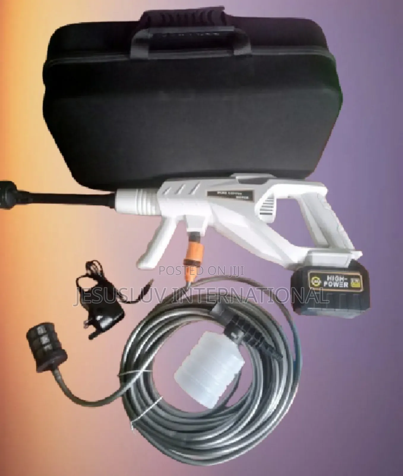 High Power Electric Pressure Washer With Rechargeable Battery for Car
