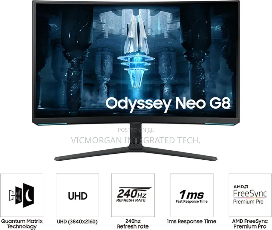 Samsung 32-Inch Ls32bg852nnxgo Odyssey Neo G8 (3840 X 2160) Uhd 240