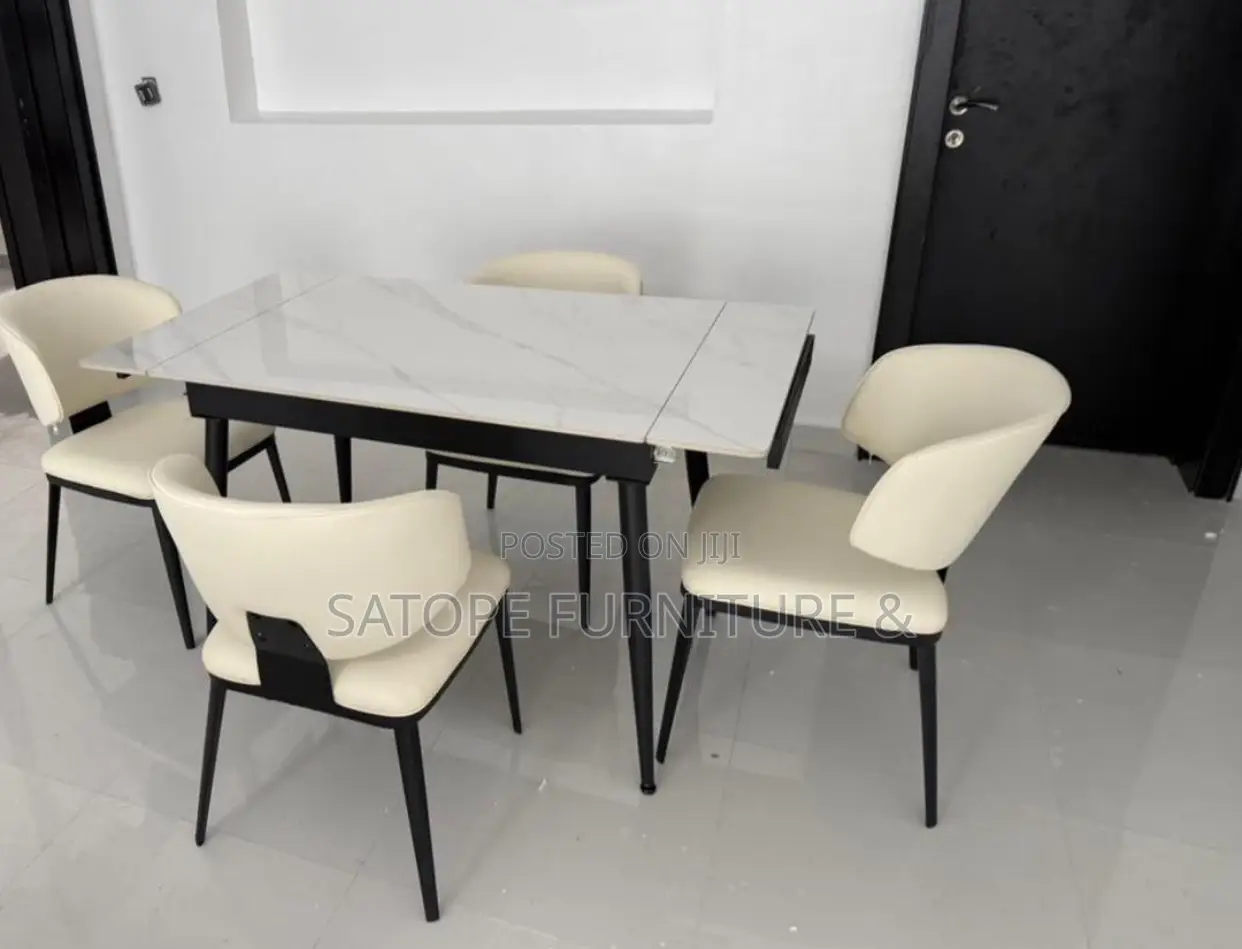 Adjustable 4 Seater Dining Table and Chair
