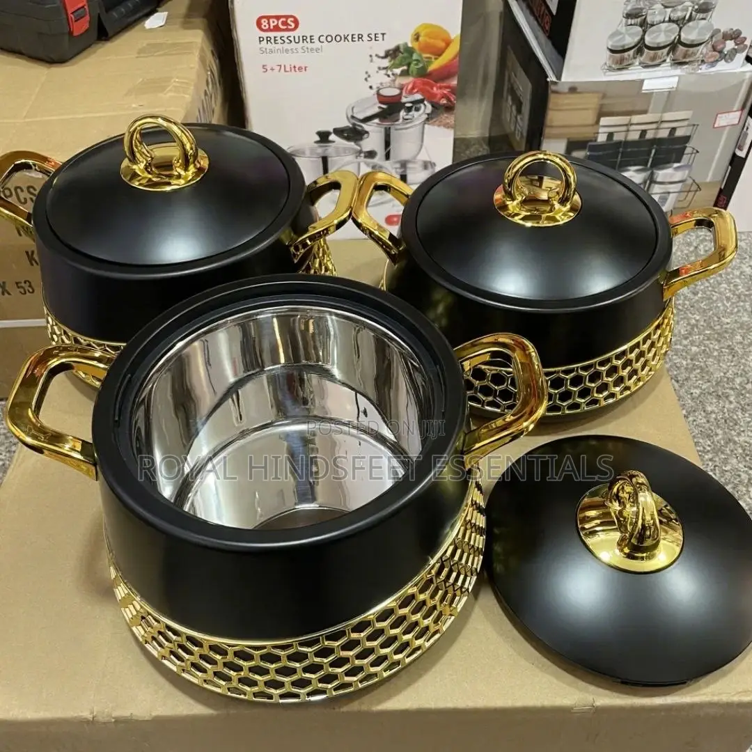 Luxury 3in1 Stainless Steel Quality Food Warmer Set 