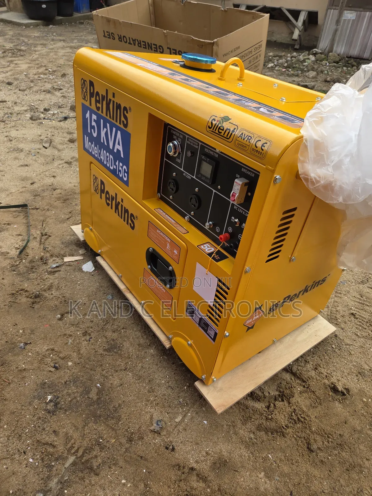 Industrial Strength 15kva Perkins Soundproof Generator