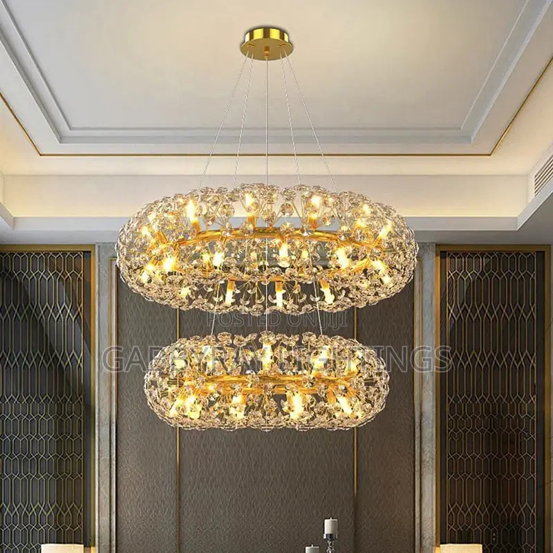 Double Crystal Chandelier