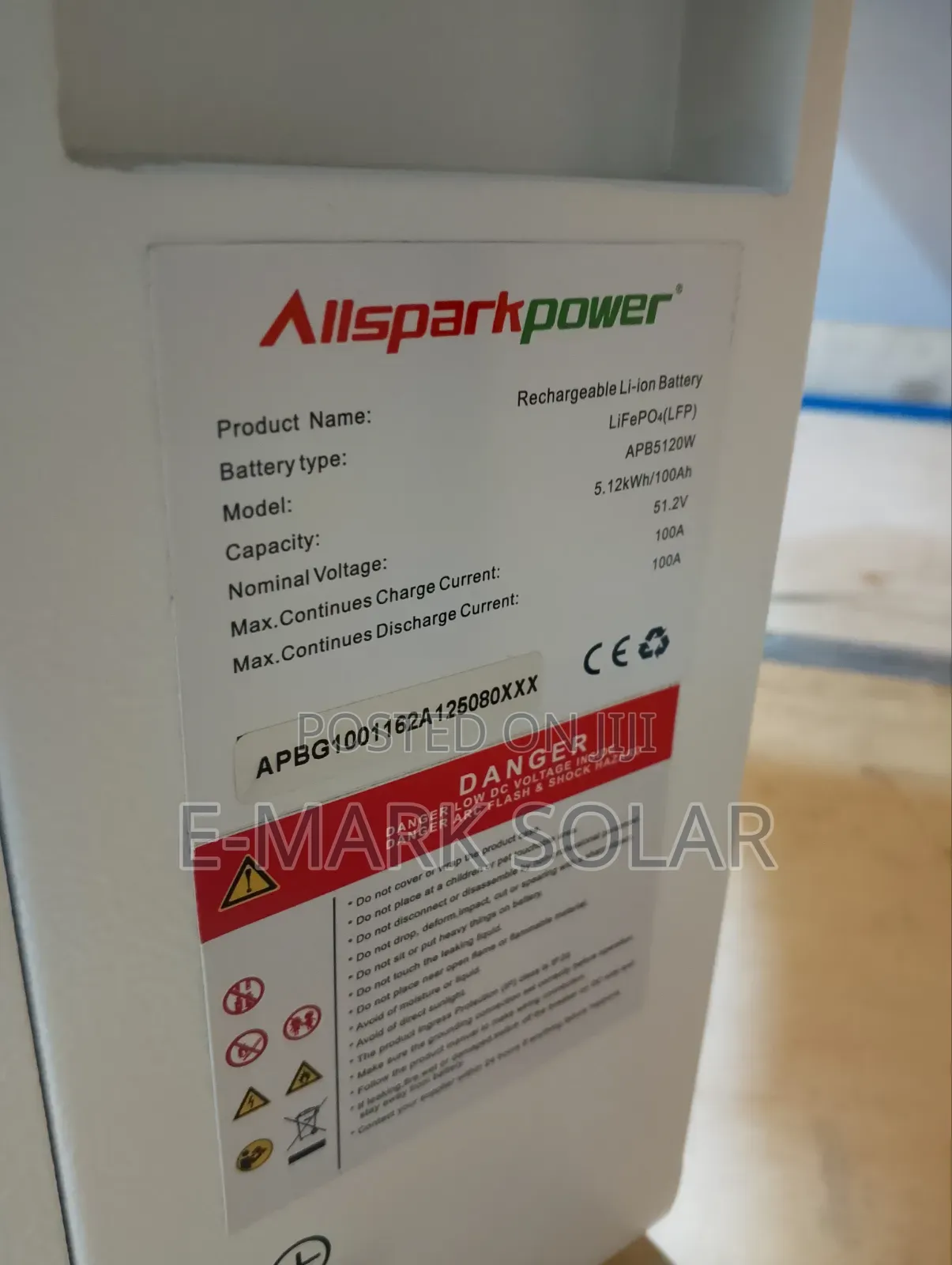 5kwh All Spark Power 51.2v Solar Lithium Ion Batteries Available Now