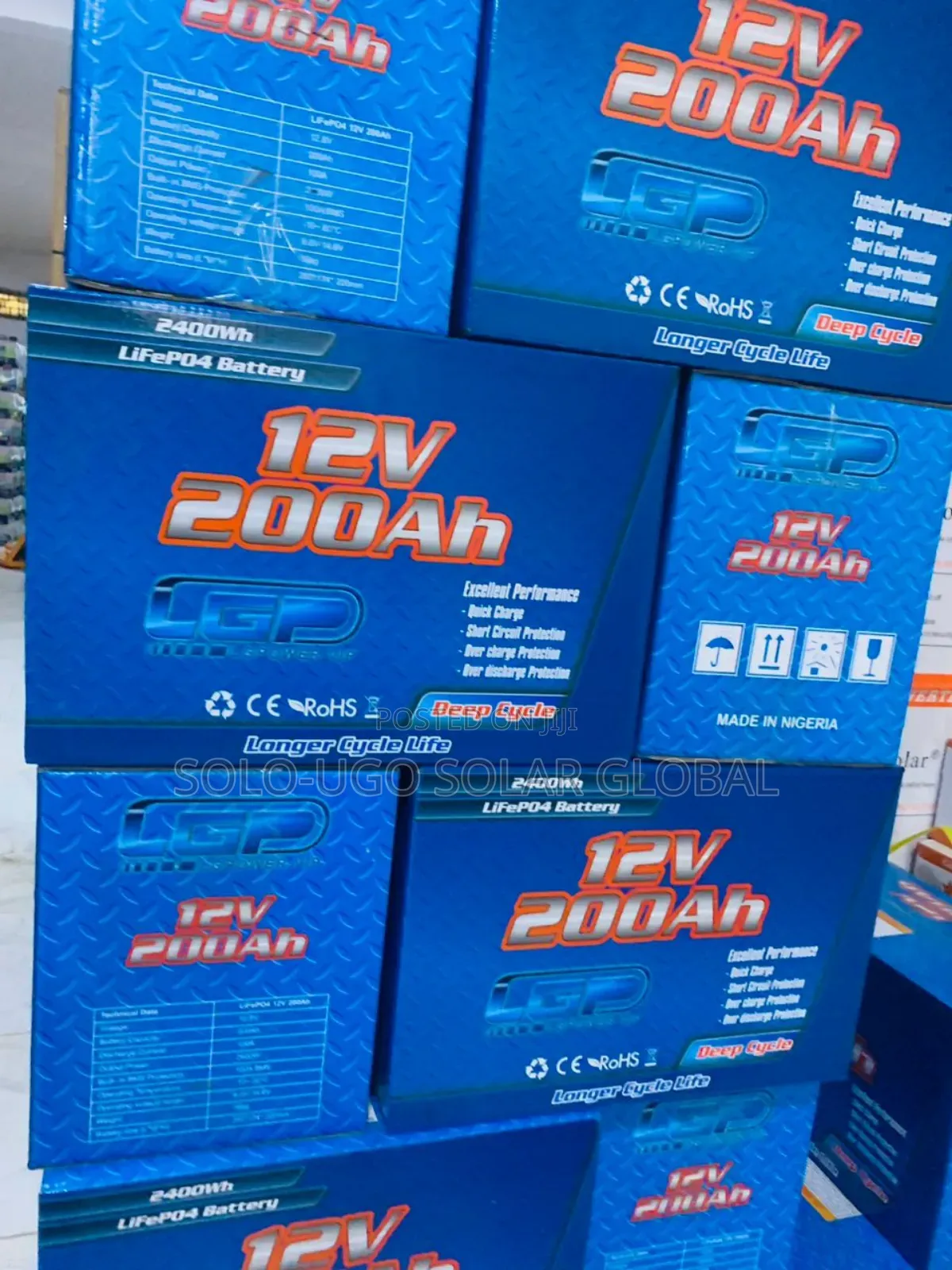 12v 200ah Lifepo4 Dry Cell Batteries