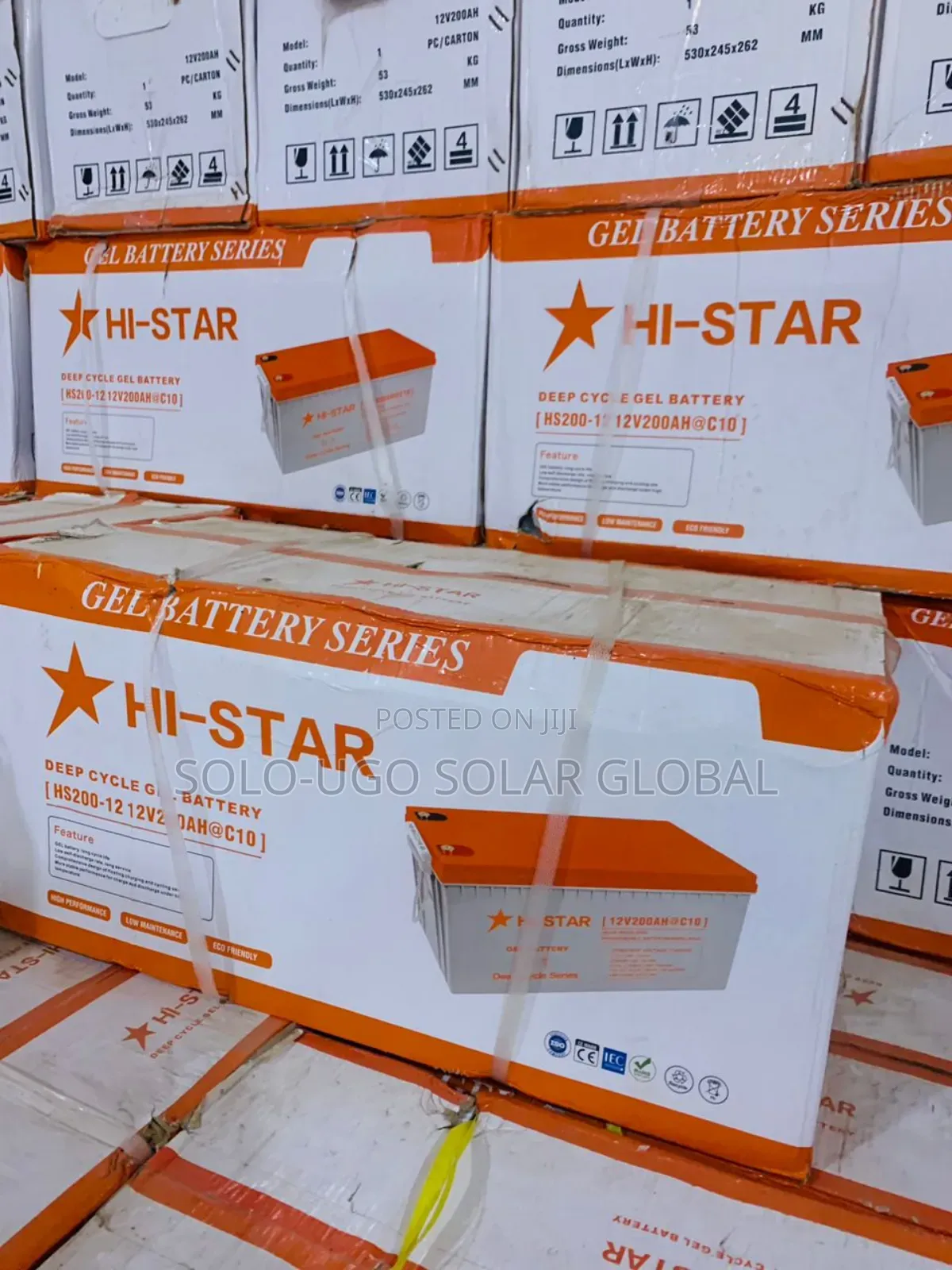 Hi-Star Deep Cycle Gel Batteries 12v/200ah