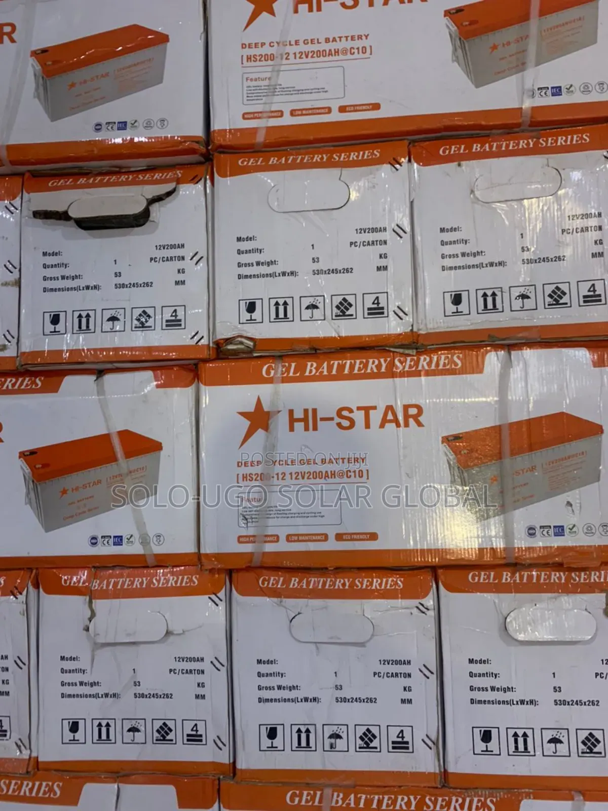 Hi-Star Deep Cycle Gel Batteries 12v/200ah