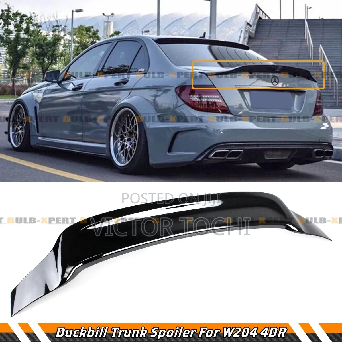 Duckbill Trunk Spoiler Wing 08-14 Benz W204 C250 C300 C350 C63