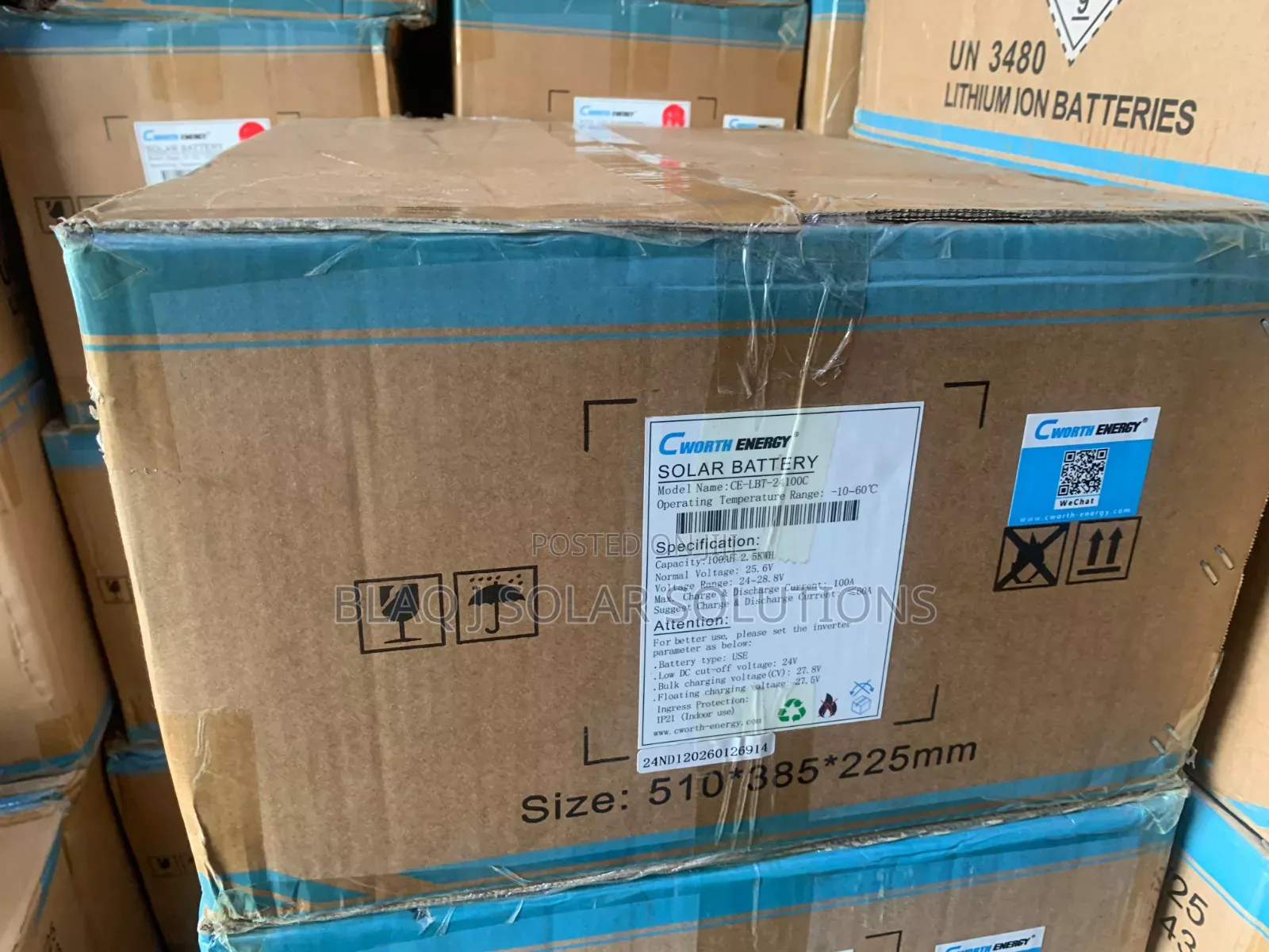 Cworth Energy 100ah Lithium Ion Batteries