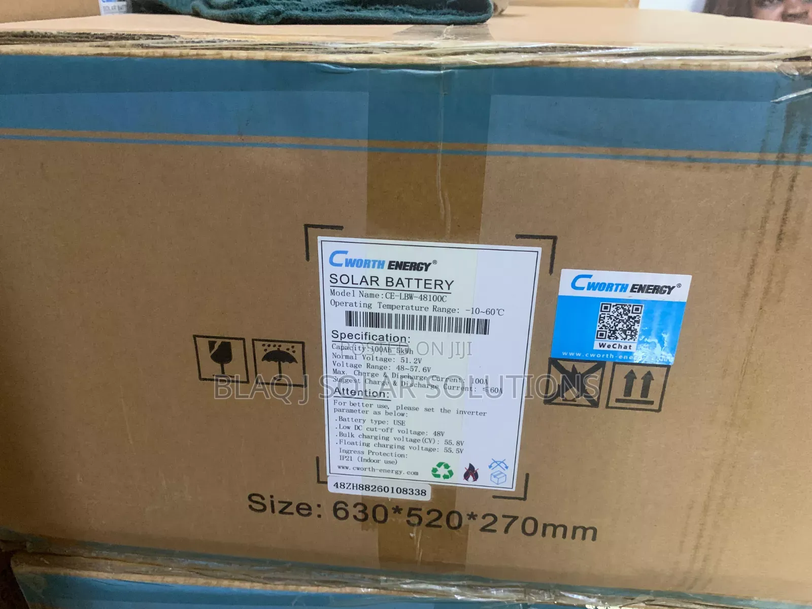 Cworth 100ah 5kwh Lithium Ion Batteries