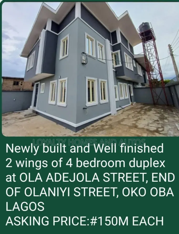 4bdrm Duplex in Abule Egba for sale