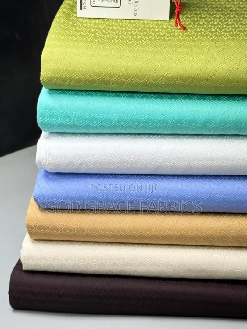 100% Cotton Swiss Pimple Design Atiku Voile