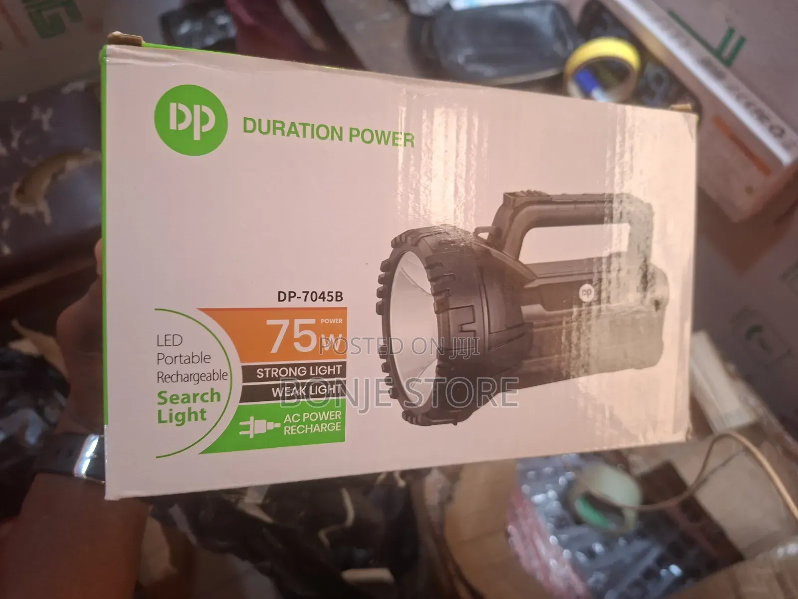 Dp Portable Rechargeable 75w Led Security Search Light