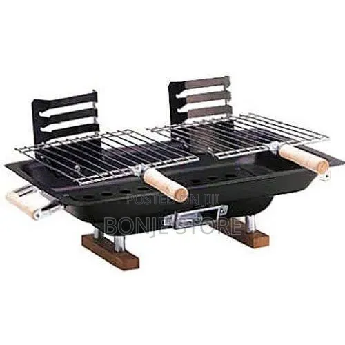 All Steel Hibachi BBQ Charcoal Grill