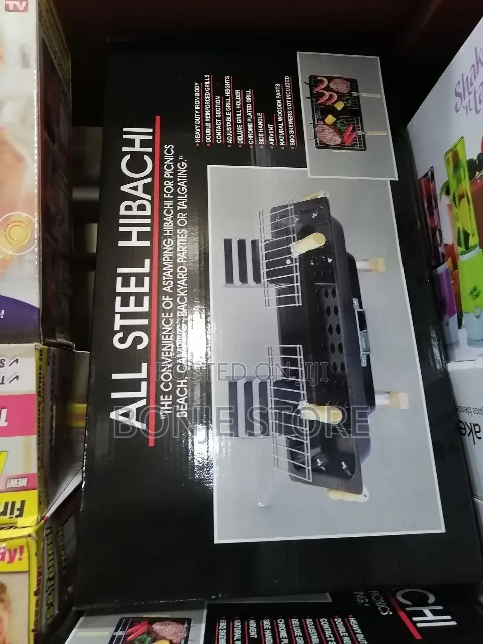 All Steel Hibachi BBQ Charcoal Grill