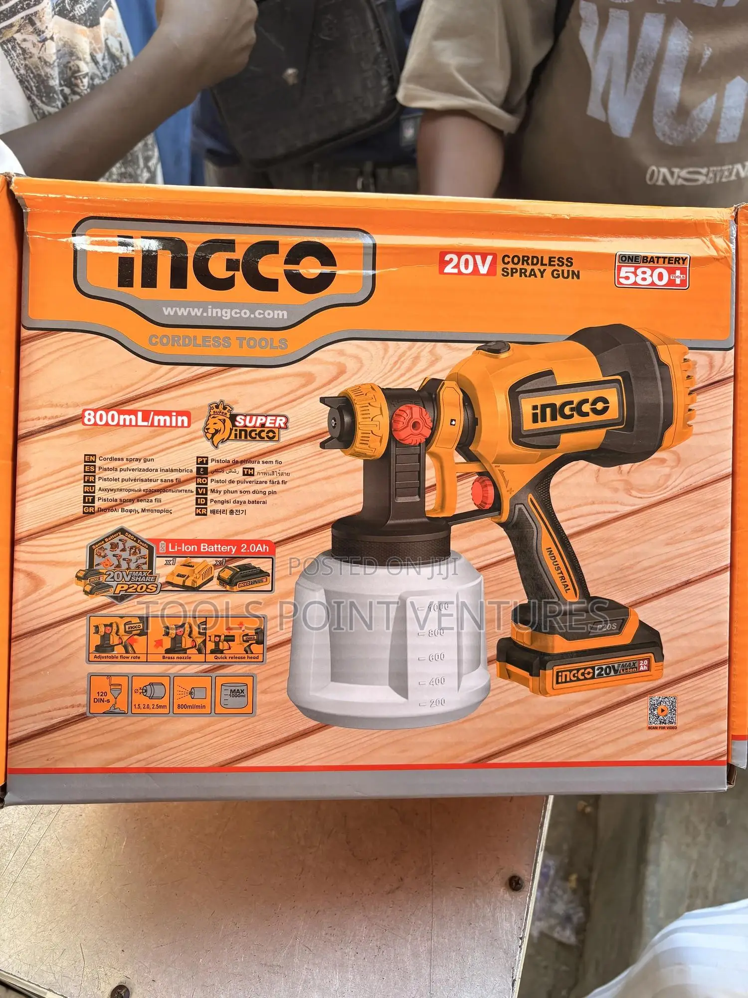 20v Cordless Ingco Spray Gun