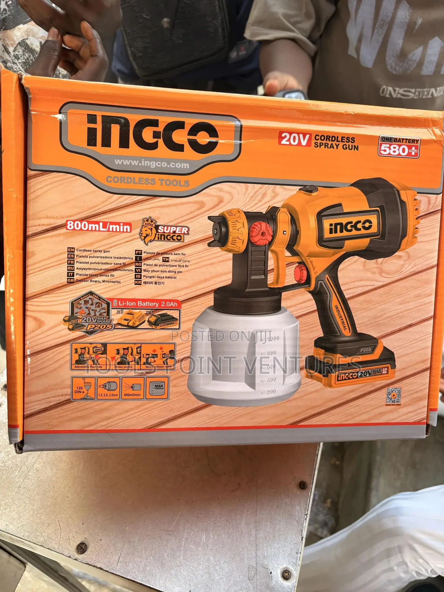 20v Cordless Ingco Spray Gun