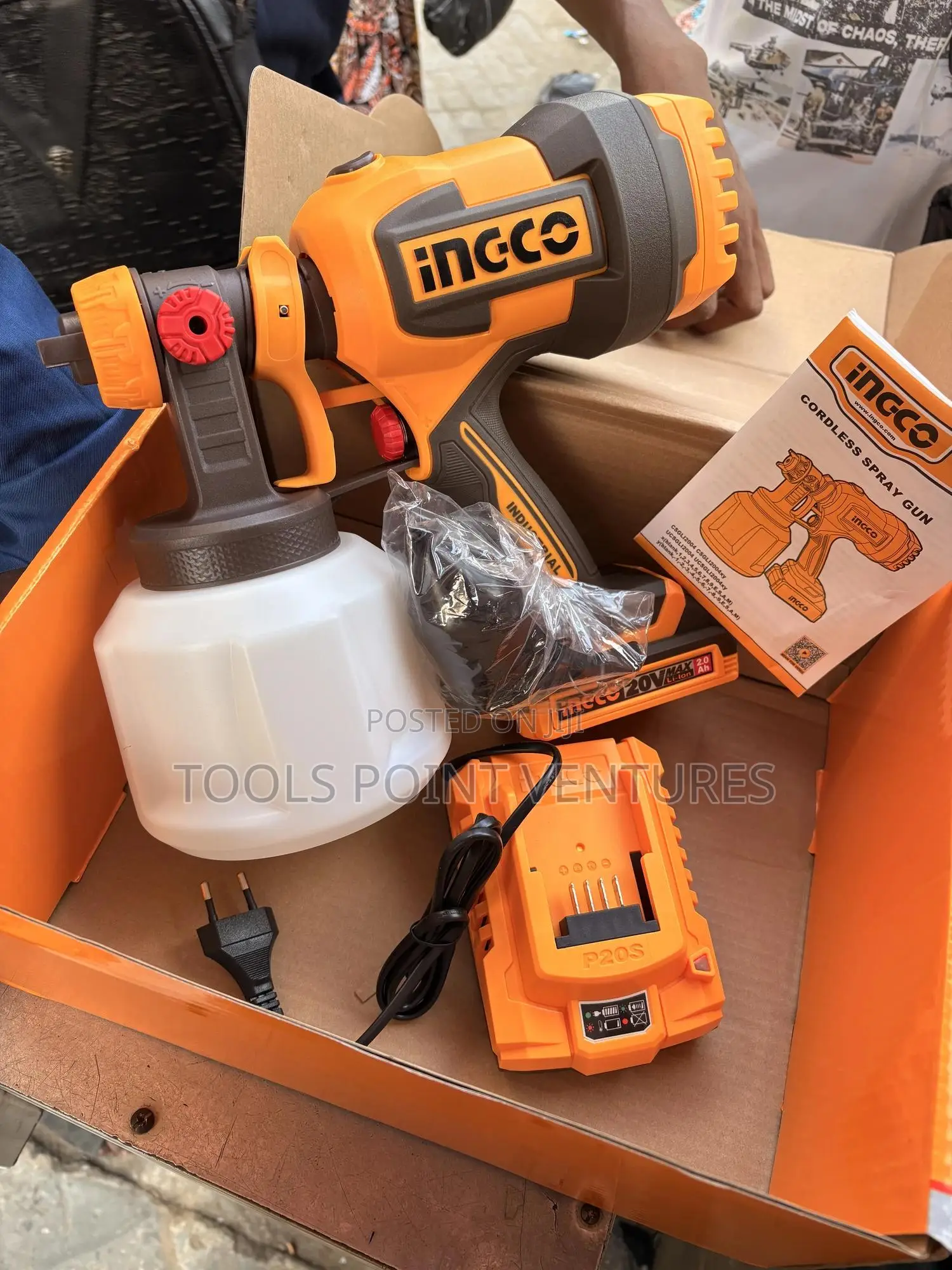 20v Cordless Ingco Spray Gun