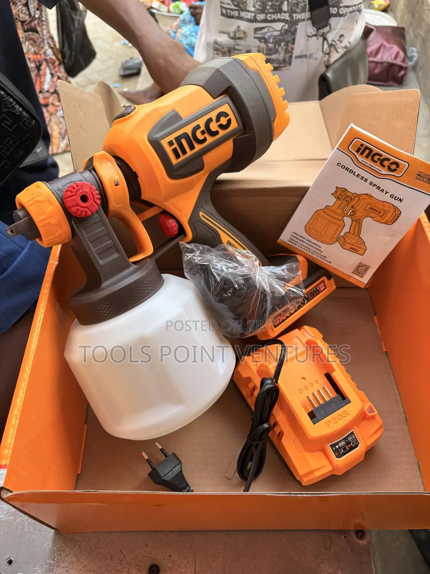 20v Cordless Ingco Spray Gun