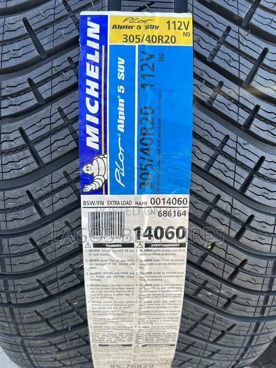 Michelin Pilot Alpin 5 Suv – 305/40r20 112v (N0 Certified)