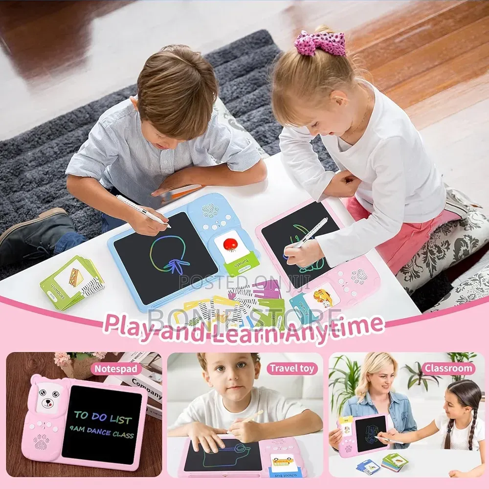 LCD Writing Tablet, Pocket Speech Talking Flash Cards 224 Sight Words