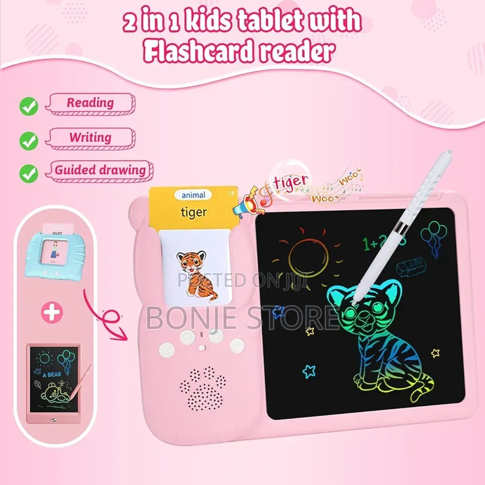 LCD Writing Tablet, Pocket Speech Talking Flash Cards 224 Sight Words