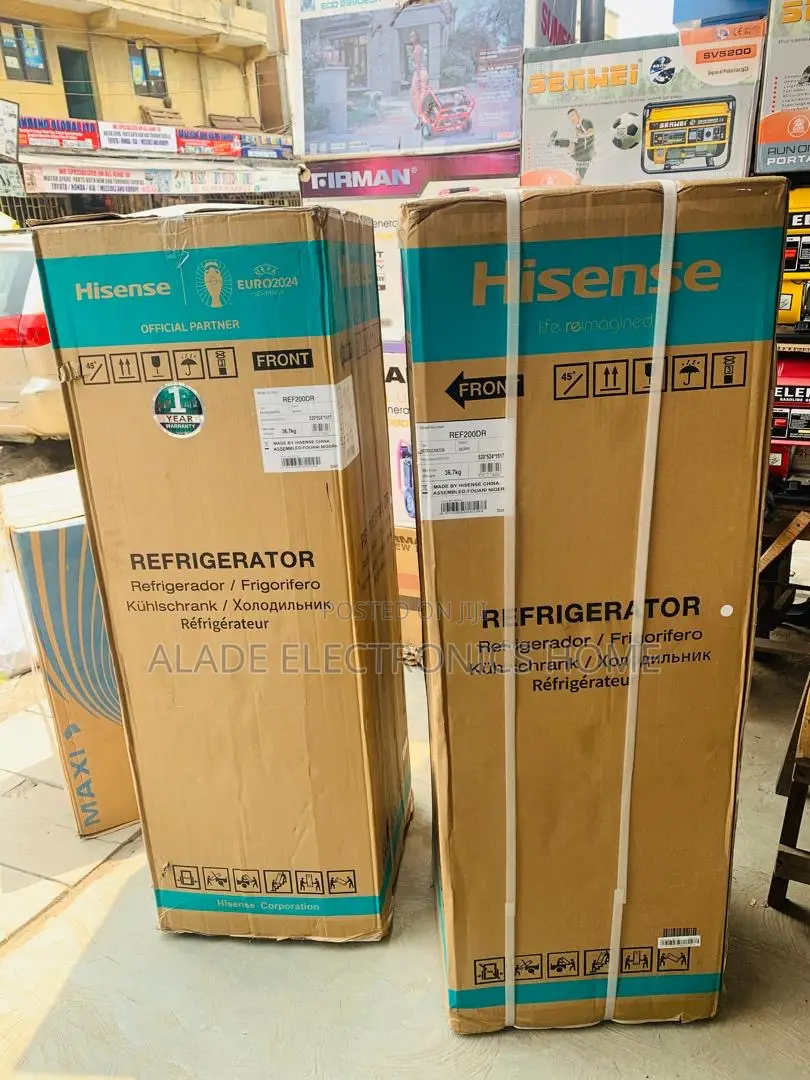 Hisense Double Door Refrigerator 200ltrs” 10yrs Warranty