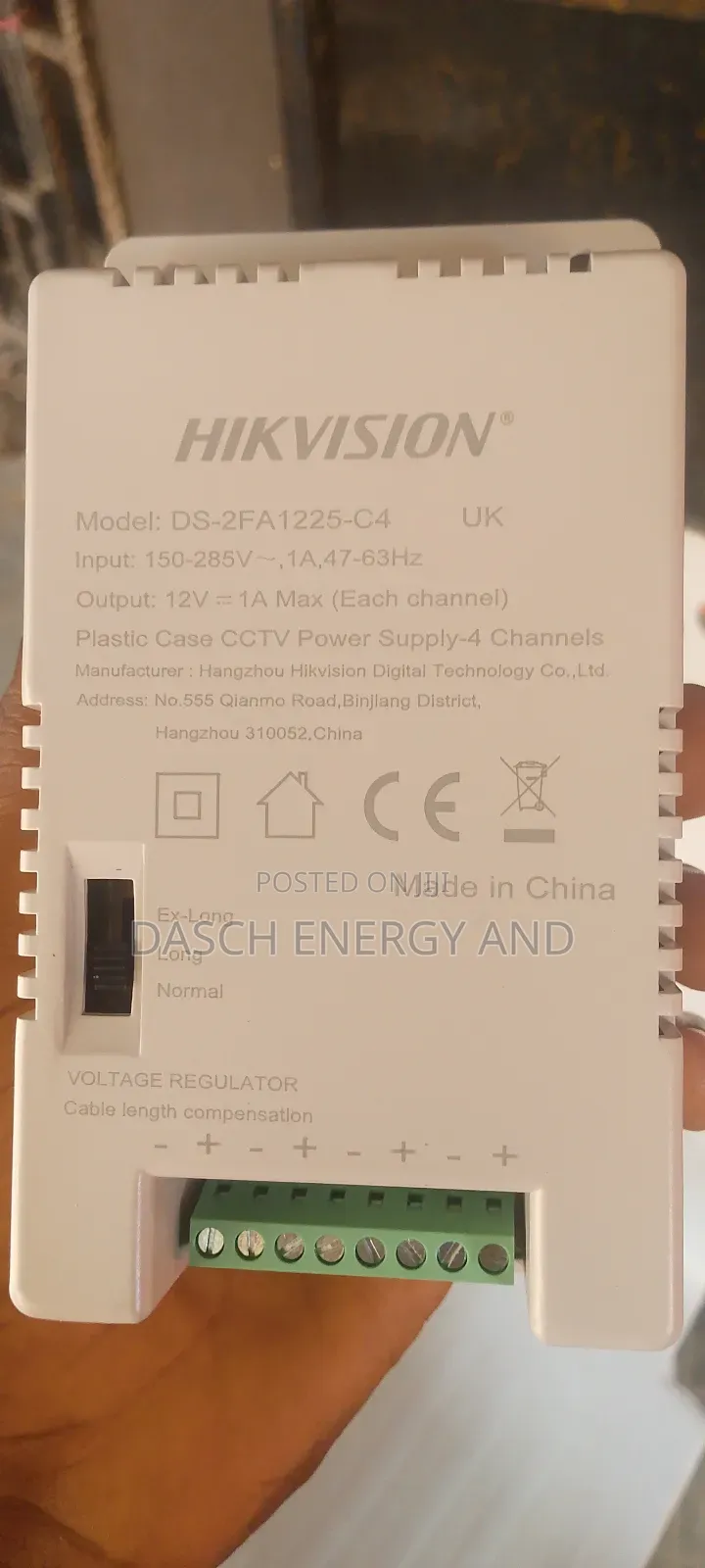 4-Channels CCTV Power Supply