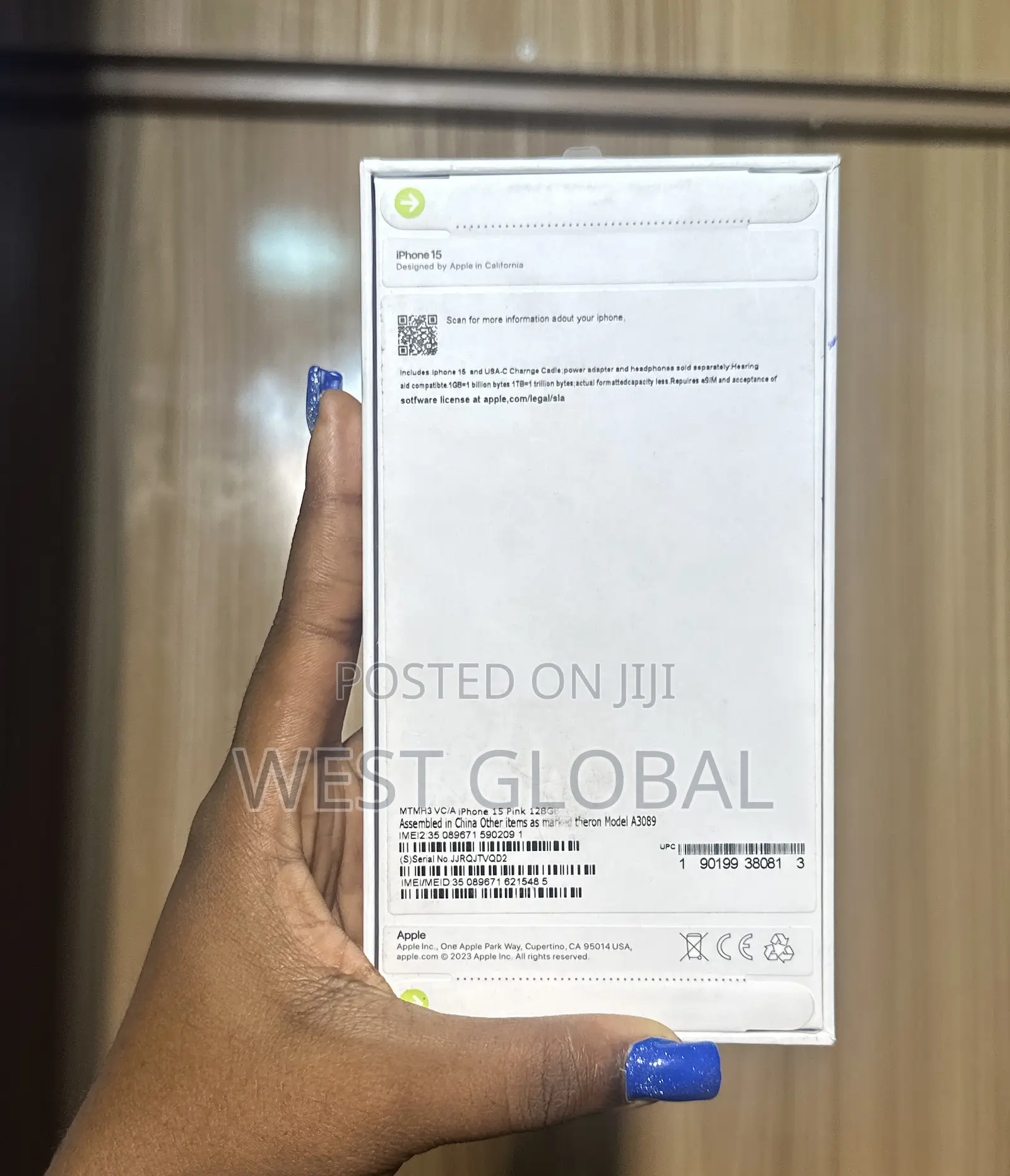 New Apple iPhone 15 128 GB Pink