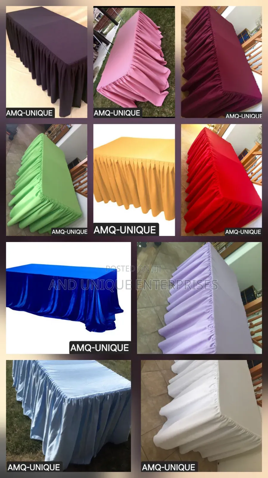 Table Design Cover in Colors