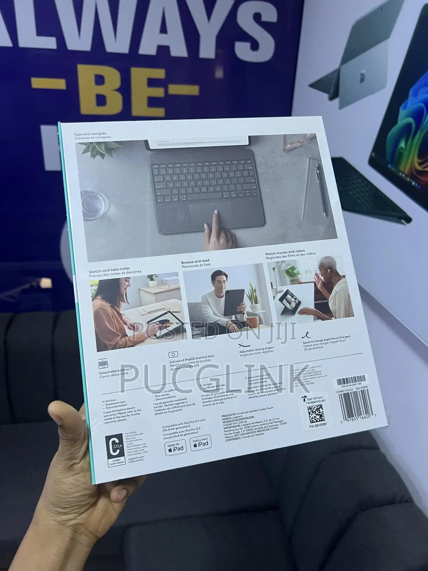 Brand New Logitech Combo Touch iPad Pro 12.9”