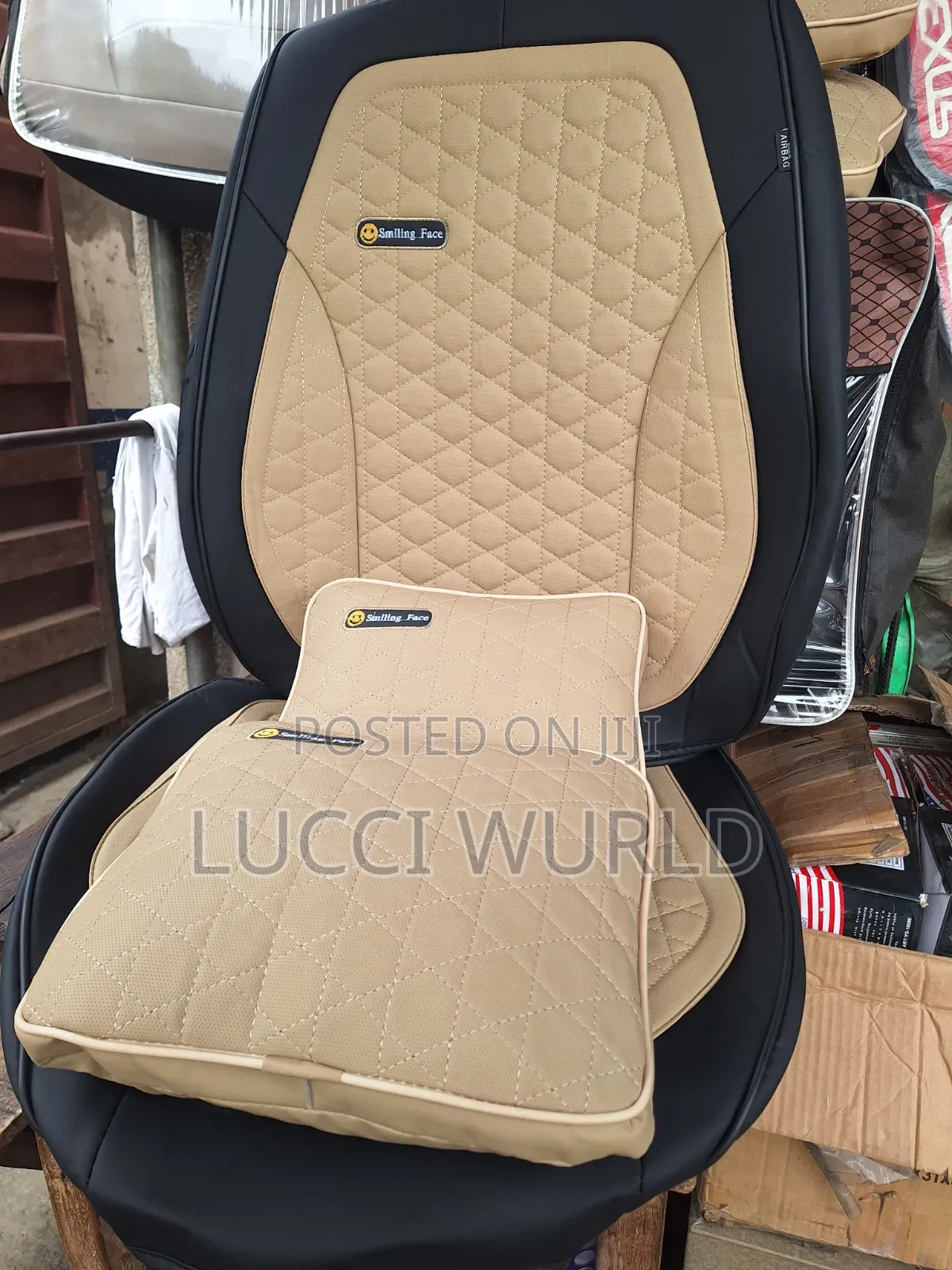 Smiling Face Seat Cover
