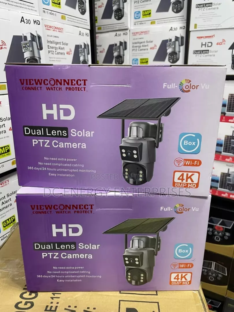 Dual Lens CCTV Camera (Wifi and 4g) Available