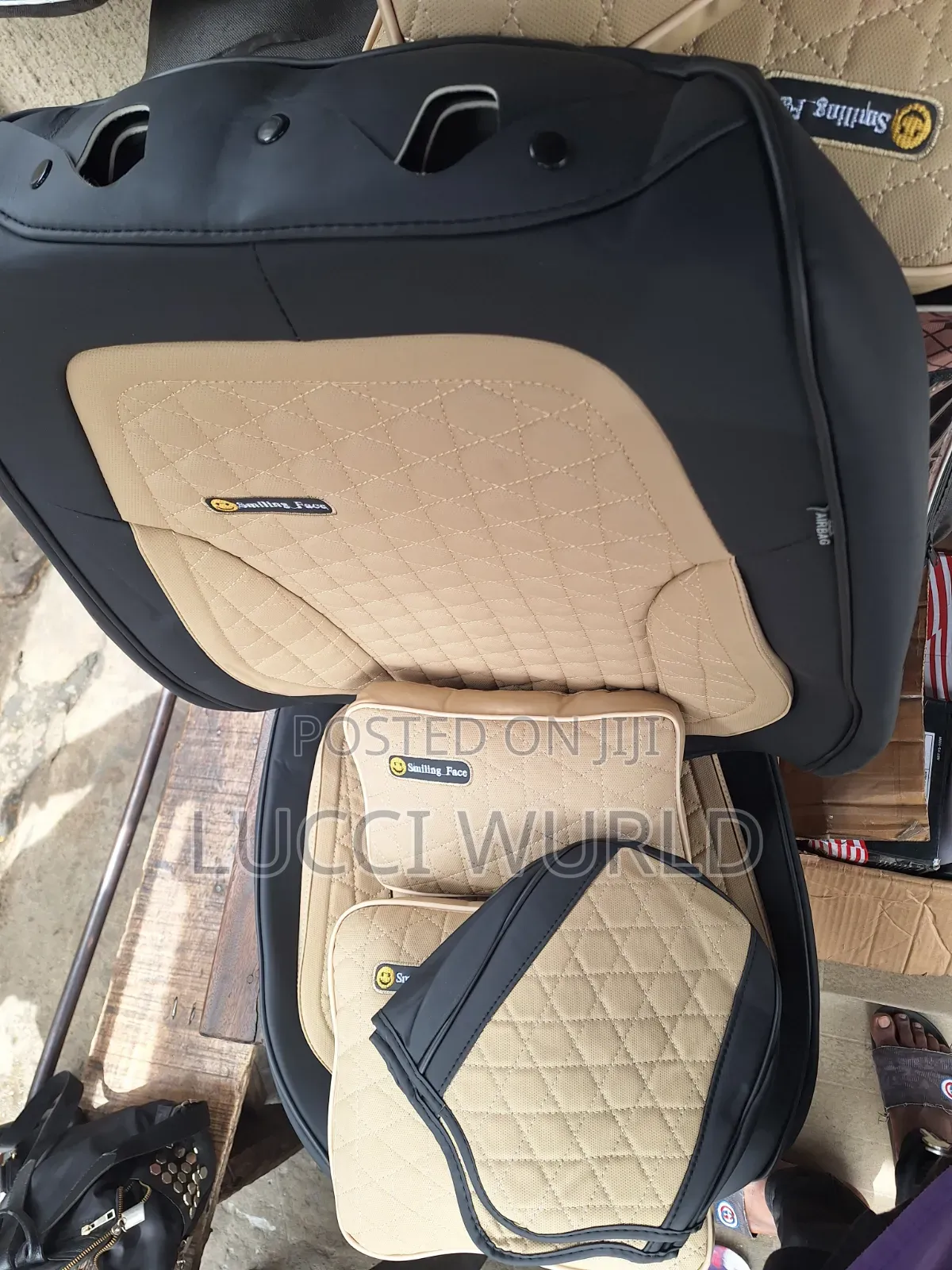 Smiling Face Seat Cover