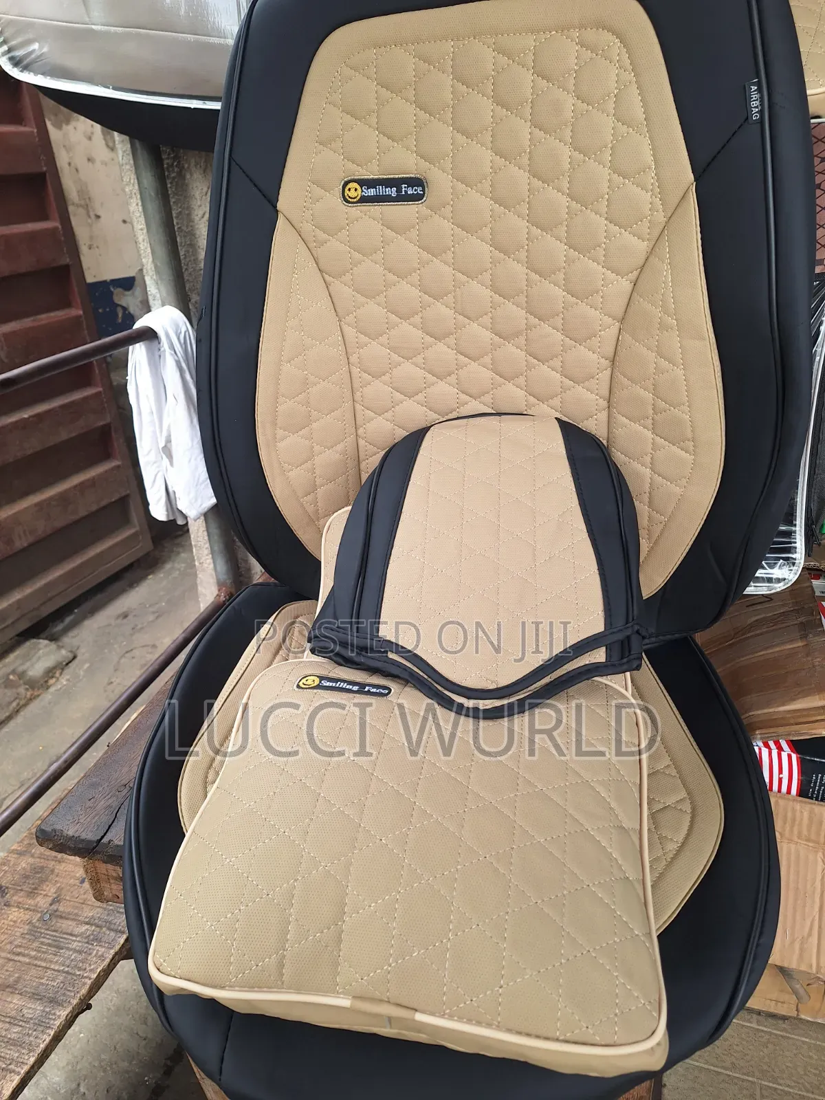 Smiling Face Seat Cover