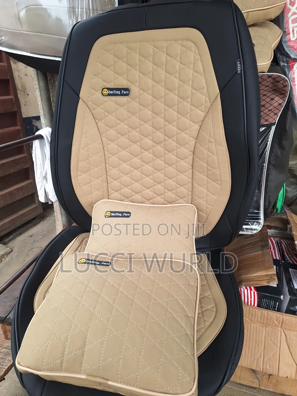 Smiling Face Seat Cover