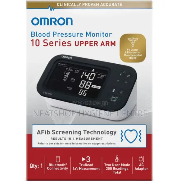Omron 10 Series Upper Arm Blood Pressure Monitor With Cuff
