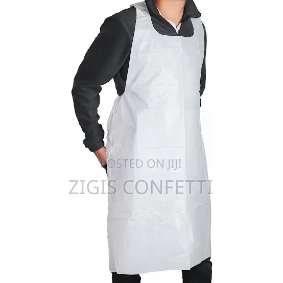 Disposable White Aprons ( Pack Of 10 )