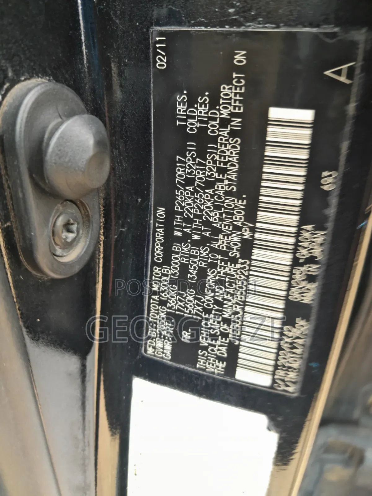 Toyota 4-Runner 2011 Black