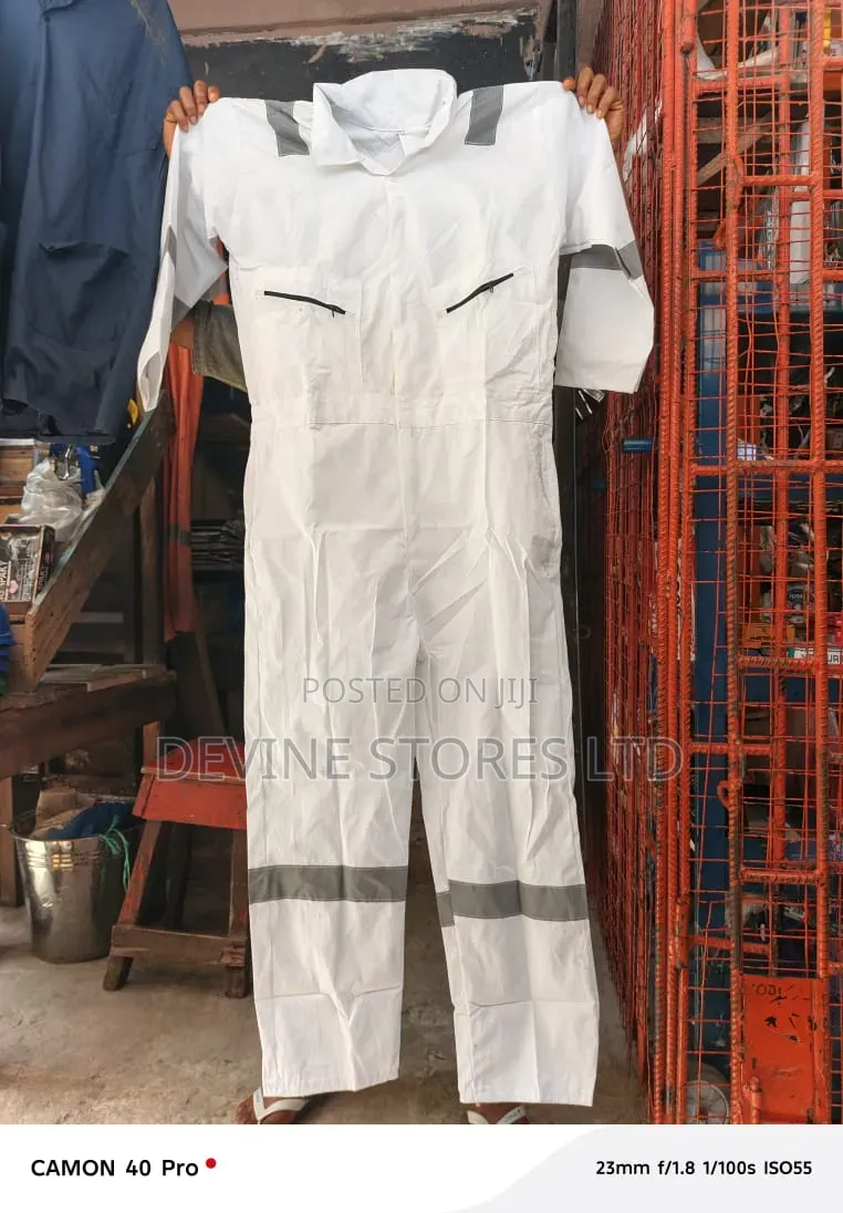 Safety White Coverall Wear