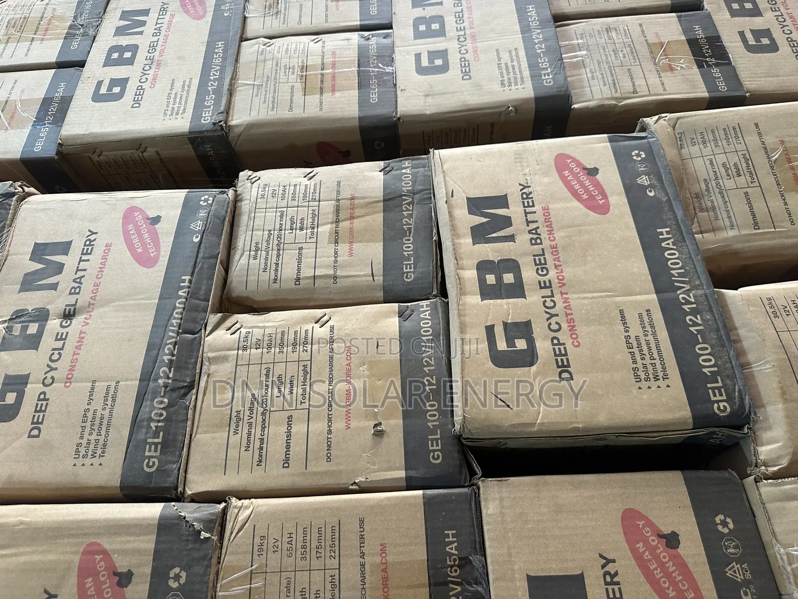 100ah Dry Cell Batteries