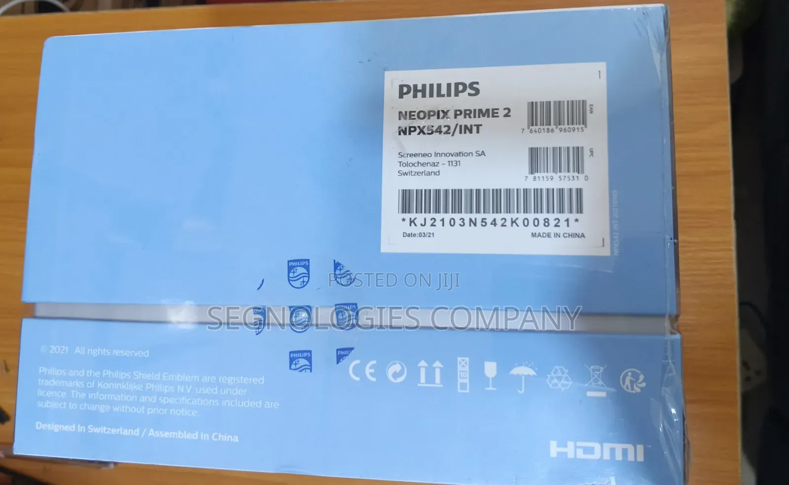 Philips Neopix Prime 2 Npx542/Int Hd Portable Led Mini Projector