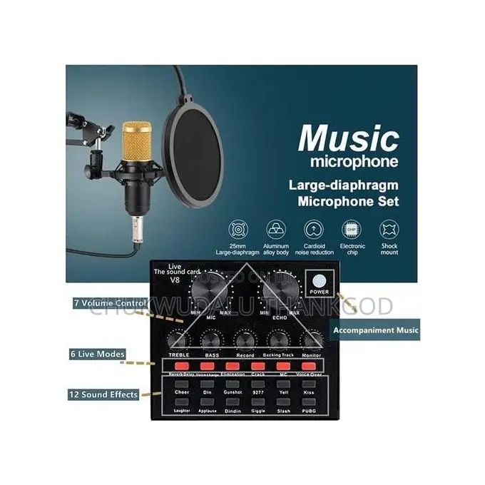 Professional Sound Card Set, Professionalmpodcast, Pc Microphone,