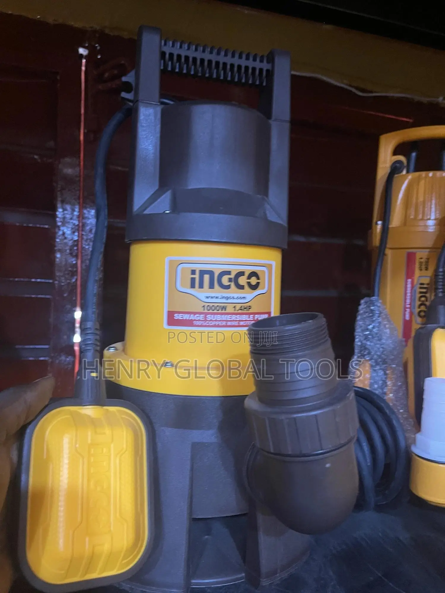 1000w 1.4hp Sewage Submersible Water Pump Machine