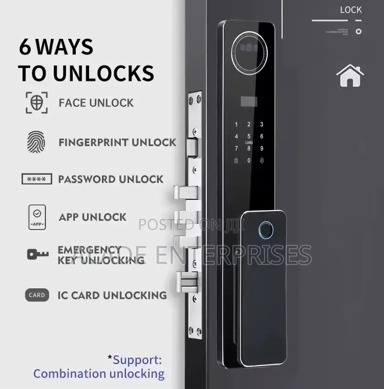 Palm Vein Digital Smart Lock With Camera Fingerprint Card Smart Lock
