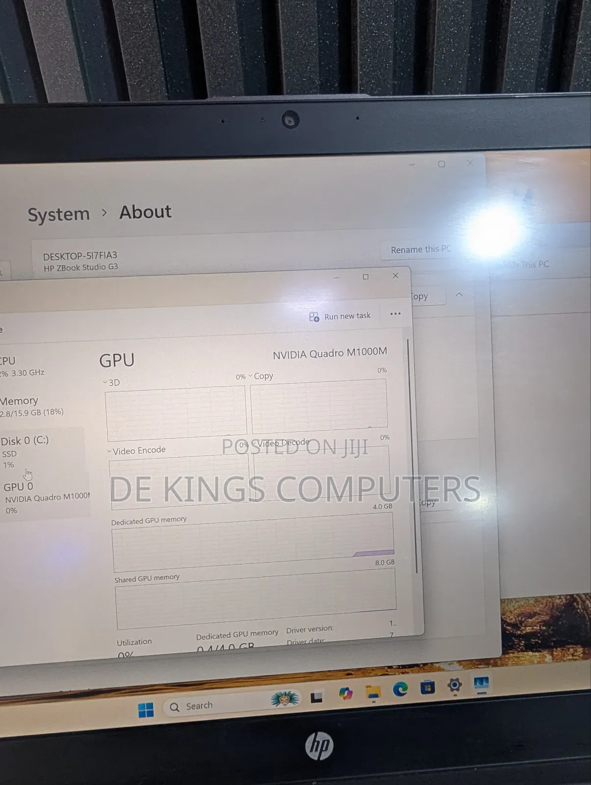 Laptop HP ZBook Studio G3 16GB Intel Xeon SSD 1T