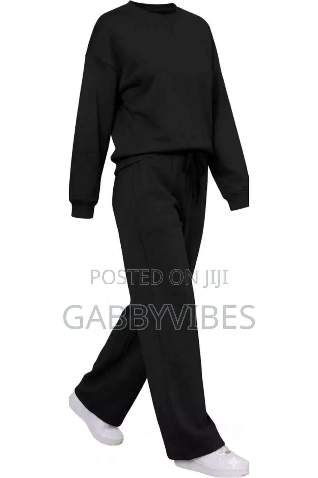A Plain Female Vibe Sweatshirt and Joggers
