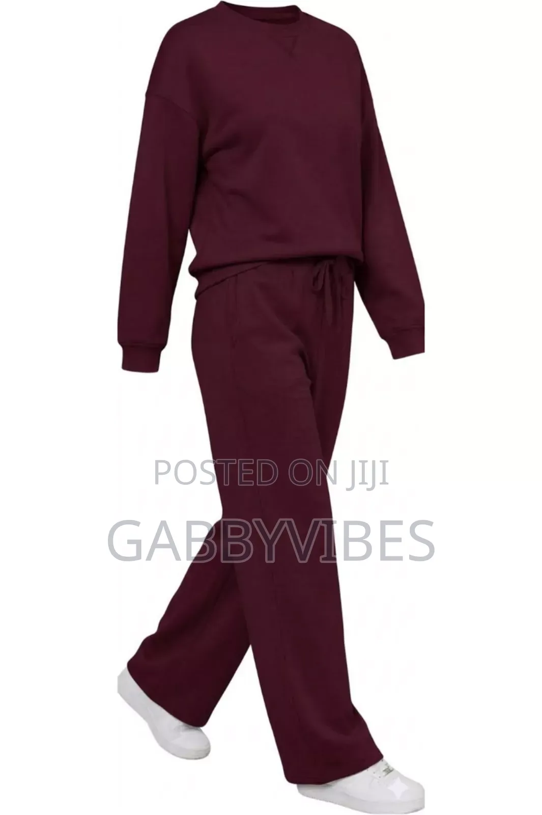 A Plain Female Vibe Sweatshirt and Joggers