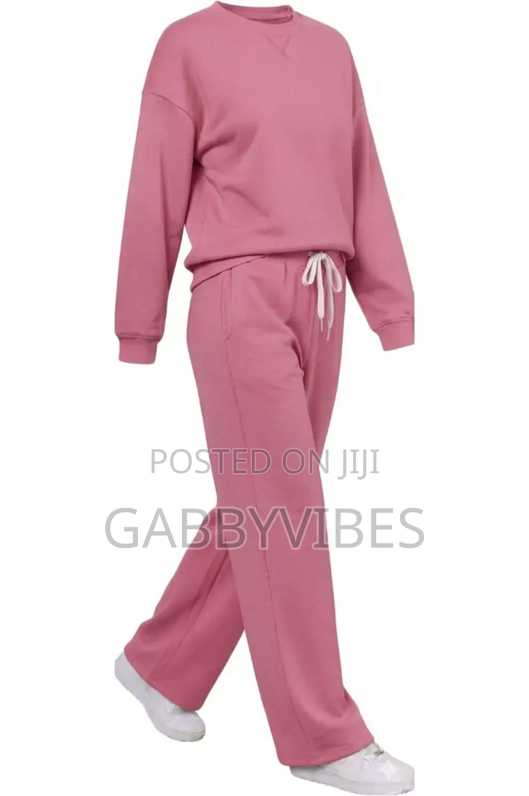 A Plain Female Vibe Sweatshirt and Joggers